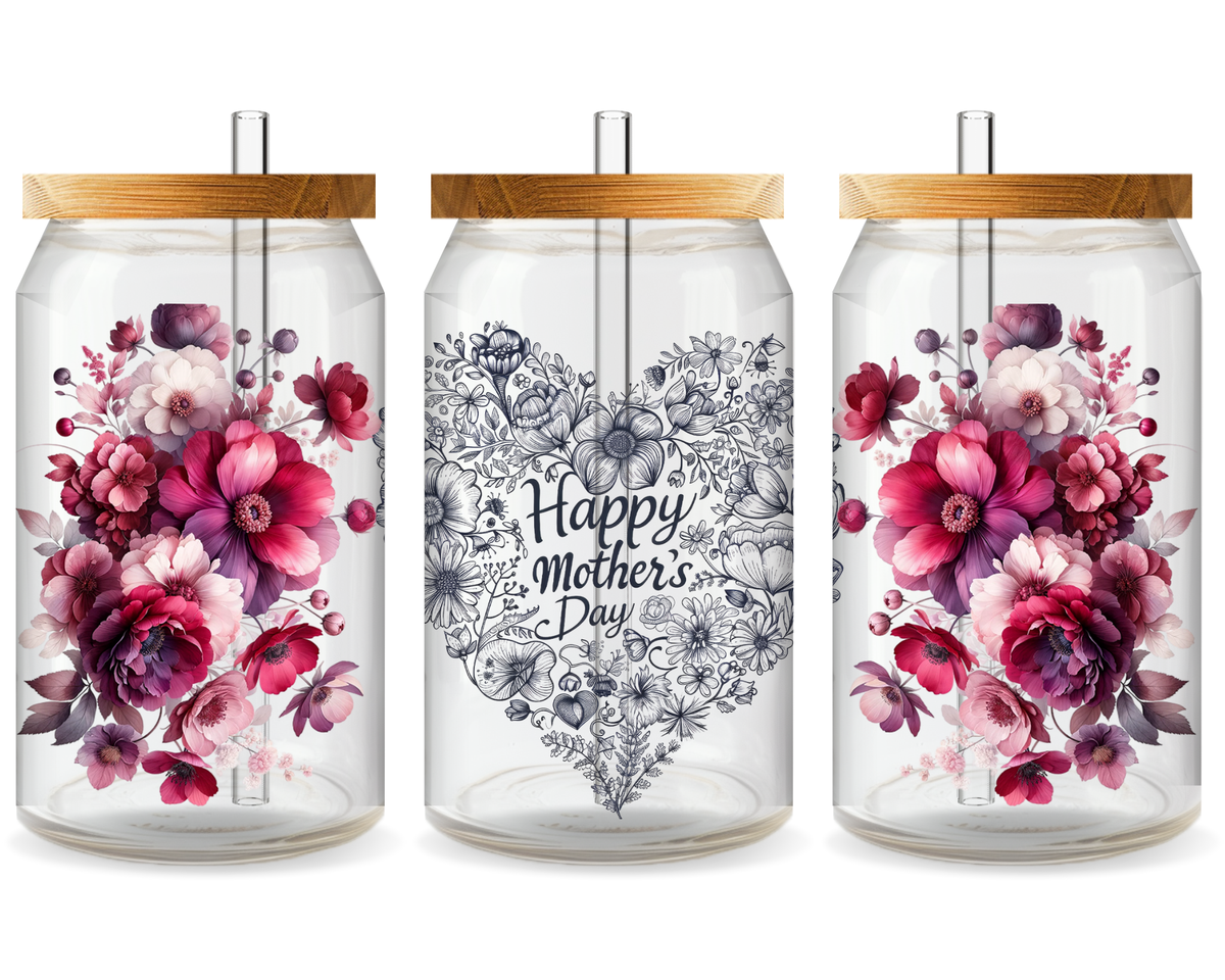 Mom Life Vibes UV DTF Cup Wrap – Ready to Press UV Design