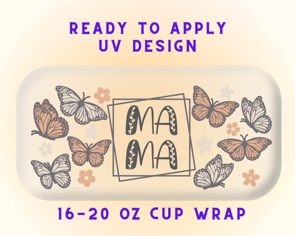 World’s Coolest Mom UV DTF Cup Wrap – Ready to Press UV Design