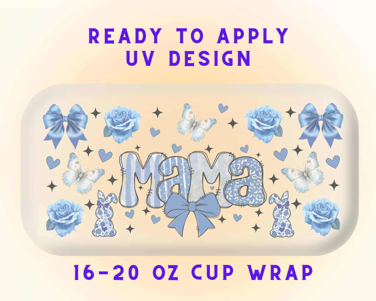 Happy Mother’s Day UV DTF Cup Wrap – Ready to Press UV Design
