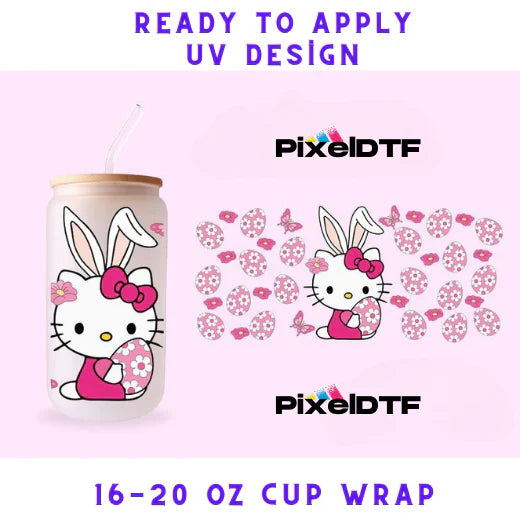 Hello Kitty UV DTF Cup Wraps – Ready to Press UV Designs