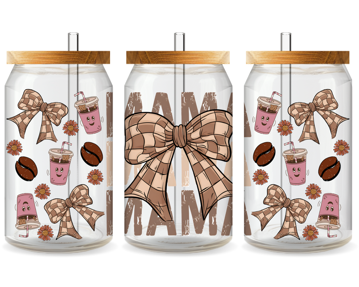 Mom’s Winning Team UV DTF Cup Wrap – Ready to Press UV Design