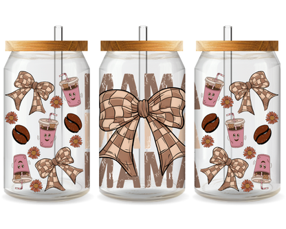 Mom’s Winning Team UV DTF Cup Wrap – Ready to Press UV Design