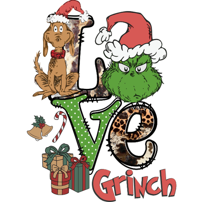 Love Grinch - Christmas Ready to Press DTF Design