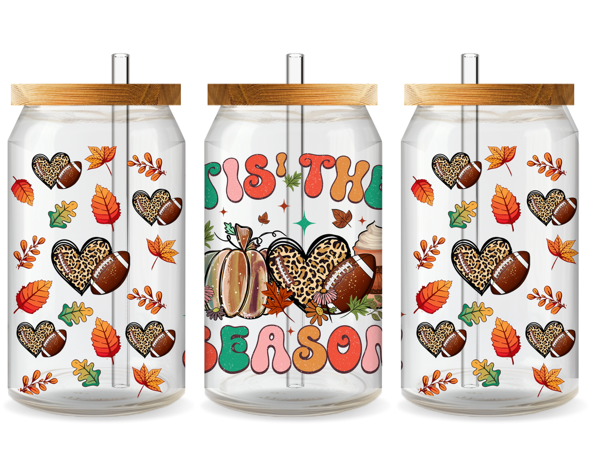 Mom’s Football Spirit UV DTF Cup Wrap – Ready to Press UV Design