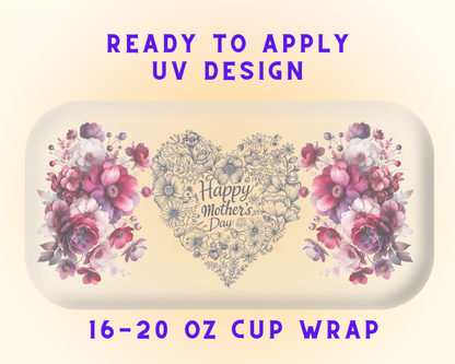 Mom Life Vibes UV DTF Cup Wrap – Ready to Press UV Design