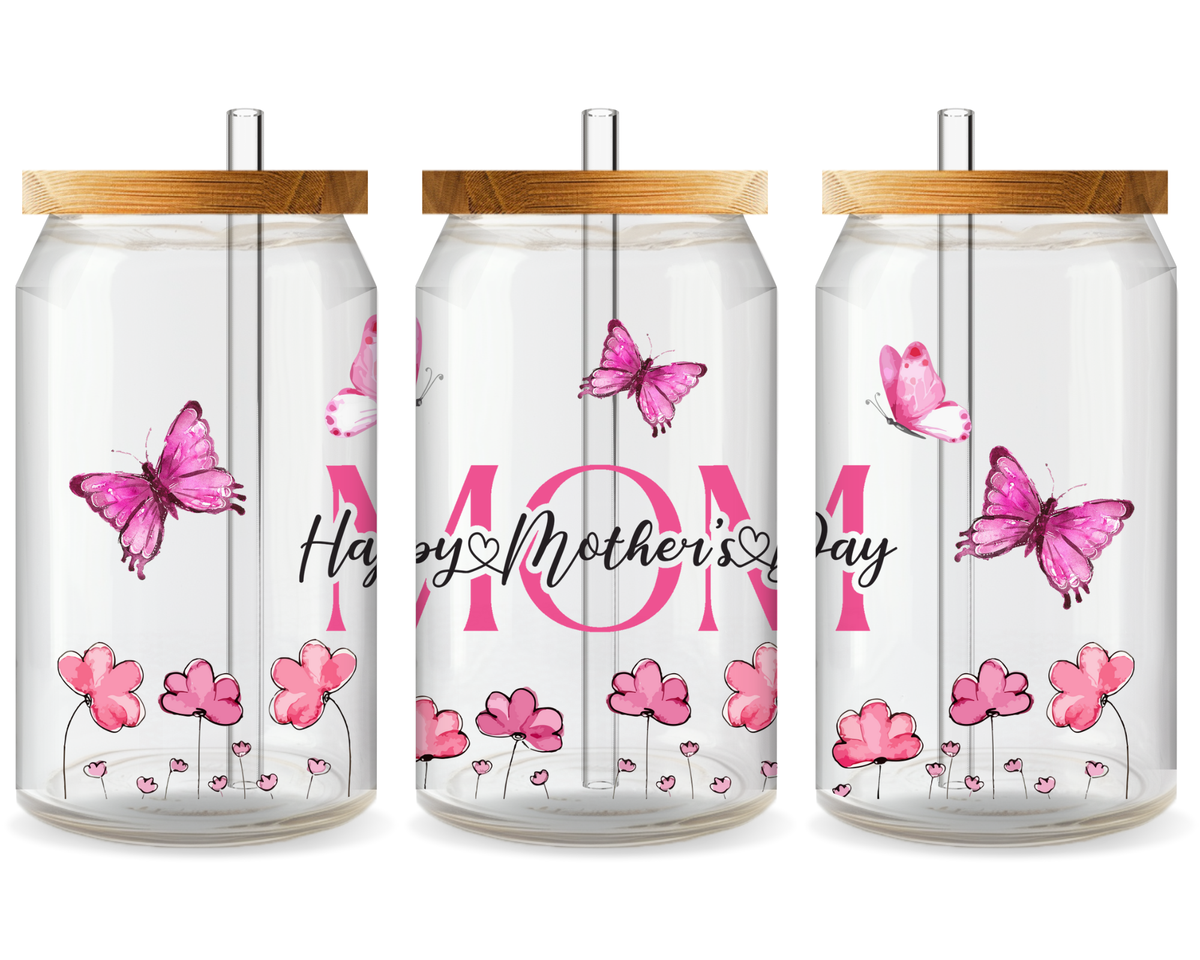 Super Mom Energy UV DTF Cup Wrap – Ready to Press UV Design