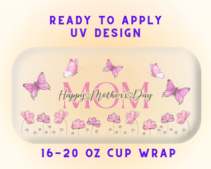 Super Mom Energy UV DTF Cup Wrap – Ready to Press UV Design