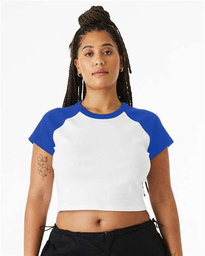 Bella Canvas 1201 Women’s Micro Rib Raglan Baby Tee