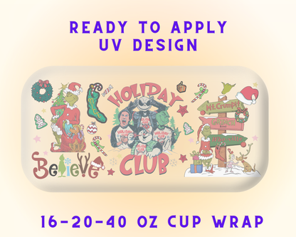 Grinchmas Grump UV DTF Cup Wrap - Ready to Press UV Design