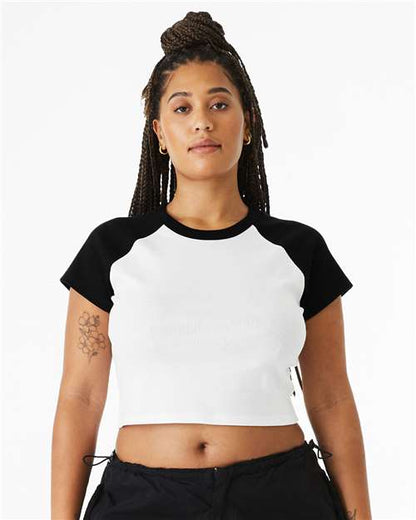 Bella Canvas 1201 Women’s Micro Rib Raglan Baby Tee