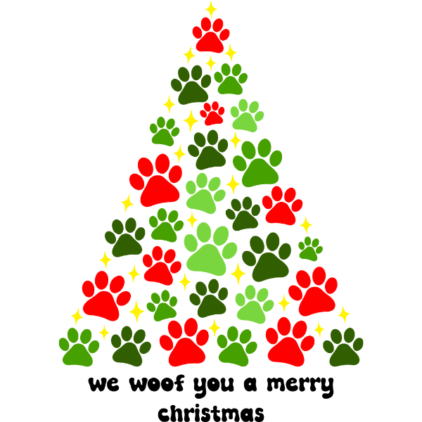 We Woof You a Merry Christmas - Ready to Press Holiday DTF Design