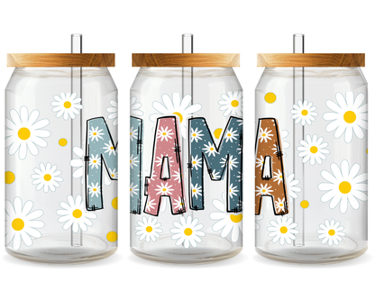 Mom’s Day Floral Wrap UV DTF Cup Wrap – Ready to Press UV Design