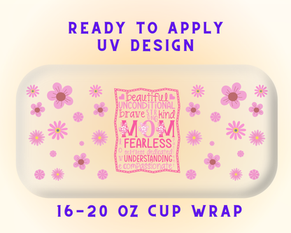 Mother’s Day Queen UV DTF Cup Wrap – Ready to Press UV Design
