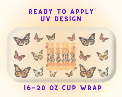 Grateful for Mom UV DTF Cup Wrap – Ready to Press UV Design