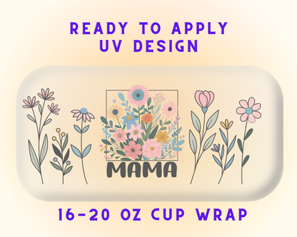 Home Is Where Mom Is UV DTF Cup Wrap – Ready to Press UV Design