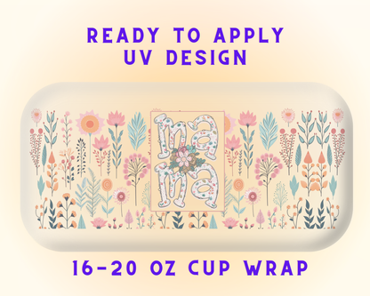 Mom’s Love UV DTF Cup Wrap – Ready to Press UV Design