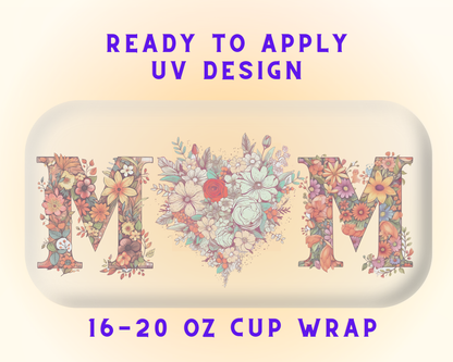 Mom, You’re My Hero UV DTF Cup Wrap – Ready to Press UV Design