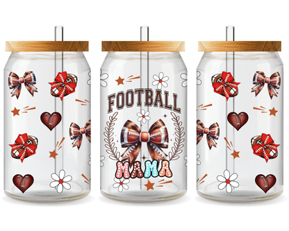 Football Mom Fuel UV DTF Cup Wrap – Ready to Press UV Design