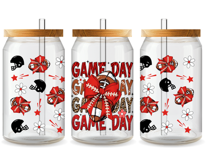 Football Fanatic Mom UV DTF Cup Wrap – Ready to Press UV Design