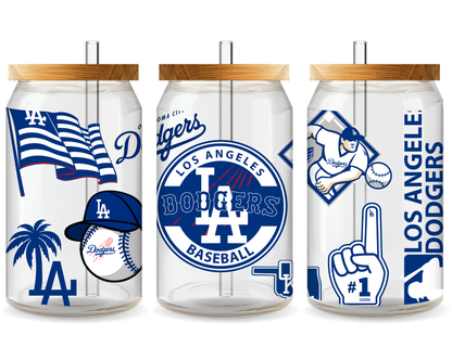 Los Angeles Dodgers Baseball Team Cup Wrap - Ready to Press UV DTF
