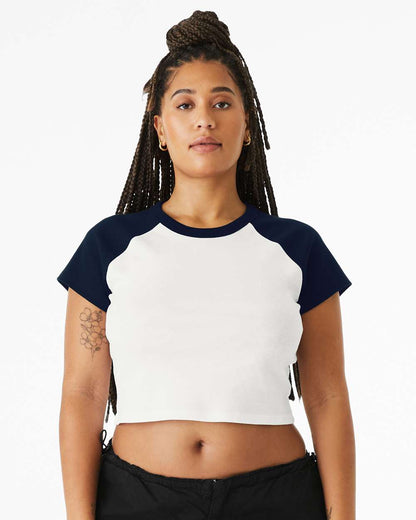 Bella Canvas 1201 Women’s Micro Rib Raglan Baby Tee