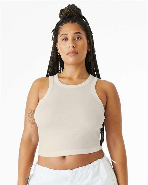 Bella Canvas 1019 Women’s Micro Rib Racer Tank Crop