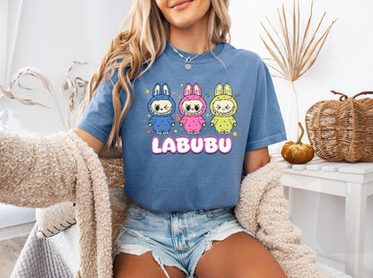 Labubu Ready to Press DTF Prints, Labubu High-Quality Heat Transfer Designs, Affordable DTF Transfers, Labubu Tshirt DTF DV03