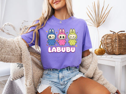 Labubu Ready to Press DTF Prints, Labubu High-Quality Heat Transfer Designs, Affordable DTF Transfers, Labubu Tshirt DTF DV03
