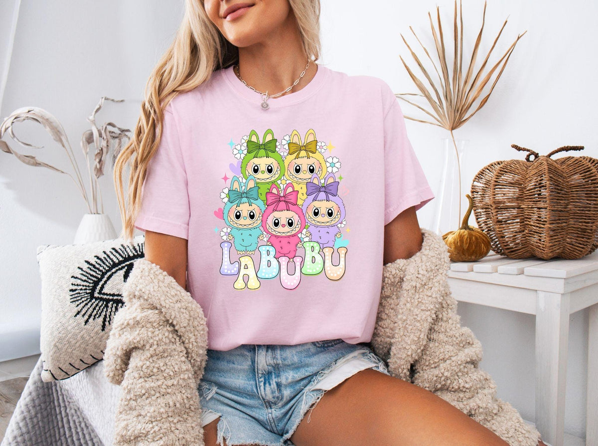 Labubu Ready to Press DTF Prints, Labubu High-Quality Heat Transfer Designs, Affordable DTF Transfers, Labubu Tshirt DTF DV19