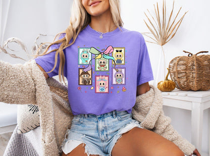 Labubu Ready to Press DTF Prints, Labubu High-Quality Heat Transfer Designs, Affordable DTF Transfers, Labubu Tshirt DTF DV20