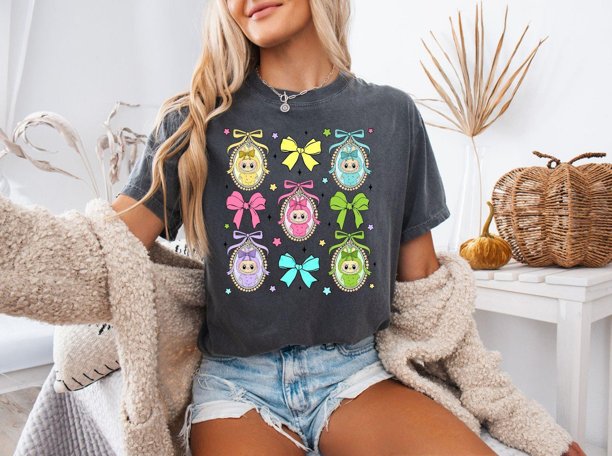 Labubu Ready to Press DTF Prints, Labubu High-Quality Heat Transfer Designs, Affordable DTF Transfers, Labubu Tshirt DTF DV02