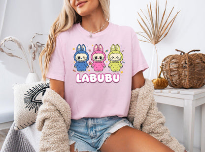 Labubu Ready to Press DTF Prints, Labubu High-Quality Heat Transfer Designs, Affordable DTF Transfers, Labubu Tshirt DTF DV03