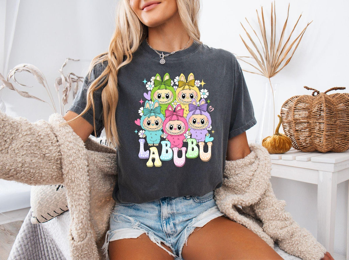 Labubu Ready to Press DTF Prints, Labubu High-Quality Heat Transfer Designs, Affordable DTF Transfers, Labubu Tshirt DTF DV19