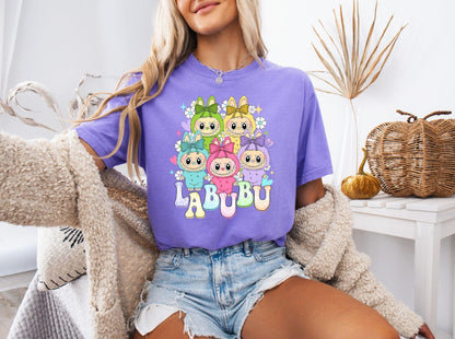 Labubu Ready to Press DTF Prints, Labubu High-Quality Heat Transfer Designs, Affordable DTF Transfers, Labubu Tshirt DTF DV19