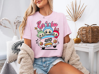 Labubu Ready to Press DTF Prints, Labubu High-Quality Heat Transfer Designs, Affordable DTF Transfers, Labubu Tshirt DTF DV01