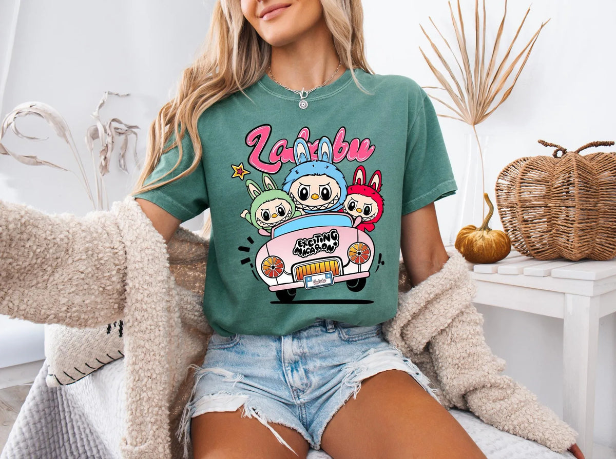 Labubu Ready to Press DTF Prints, Labubu High-Quality Heat Transfer Designs, Affordable DTF Transfers, Labubu Tshirt DTF DV01