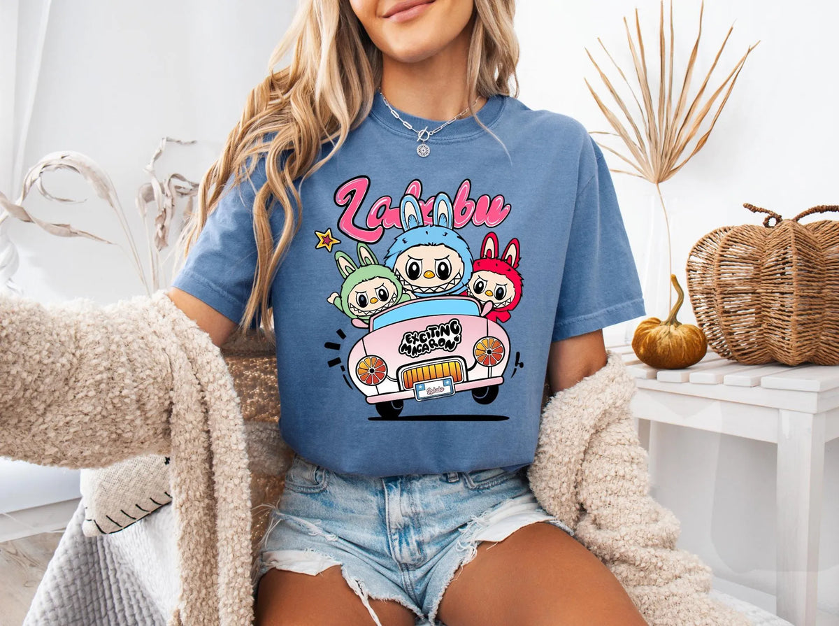Labubu Ready to Press DTF Prints, Labubu High-Quality Heat Transfer Designs, Affordable DTF Transfers, Labubu Tshirt DTF DV01